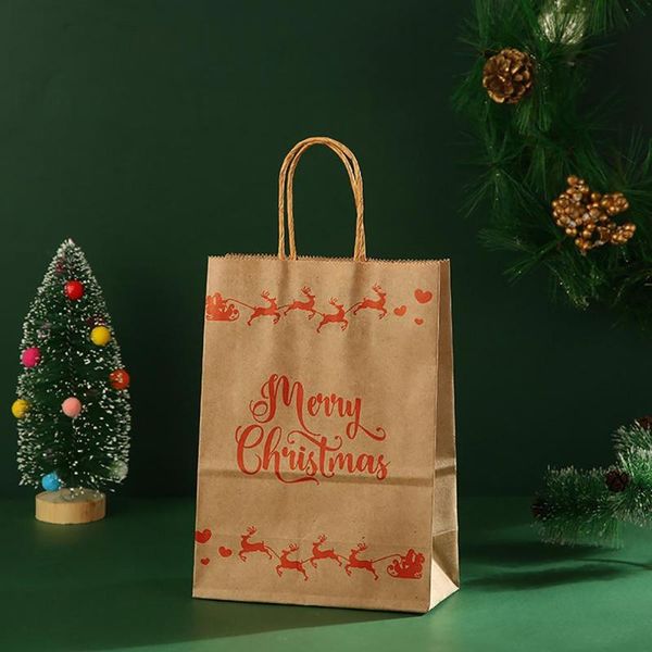 

gift wrap sweets bag 2 sizes pouch long lasting wide application beautiful christmas themed hand held candy