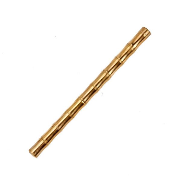 

ballpoint pens creative bamboo brass metal ball-point pen hand, Blue;orange