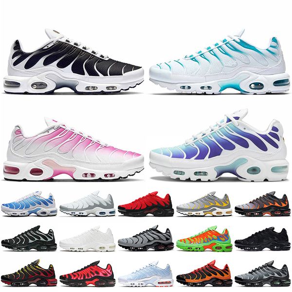 

tn plus tns women mens running shoes big size 12 trainers oreo blue fury pink fade sneakers white off