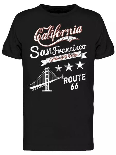 

san francisco route 66 graphic tee men's -image by shutterstock, White;black
