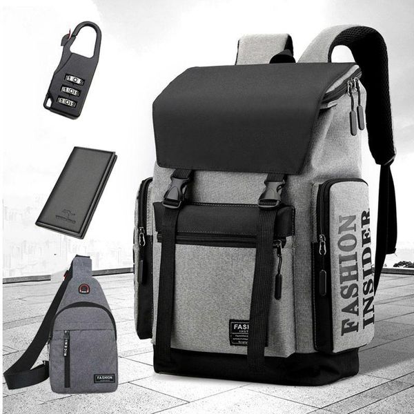 

backpack fashion men lapbackpacks college school bags for teenager boys male travel usb charging notebook schoolbags mochila