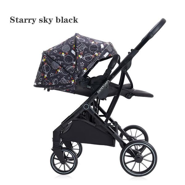 

high-view foldable stroller, lightweight reverse seat, stroller suitable for borns to sit and lie strollers#