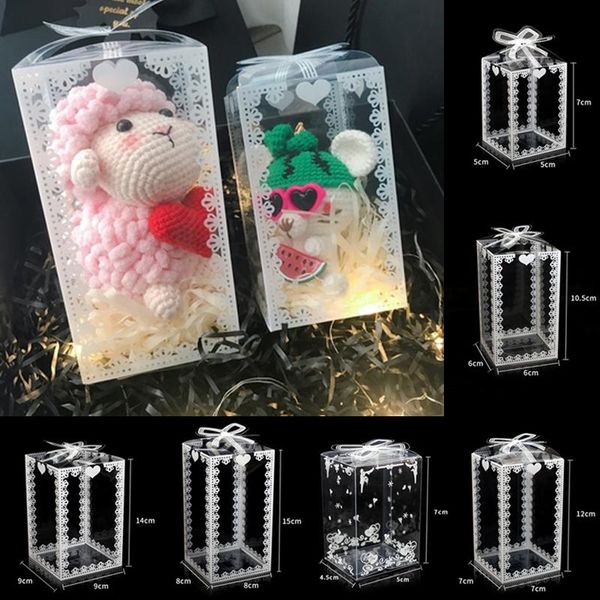 

box transparent case packing wedding/christmas cake chocolate candy gift wrap