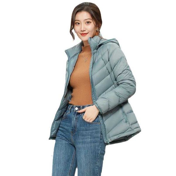 

zipper small fragrance thin purple temperament commuter large wool collar white duck down coat, Black