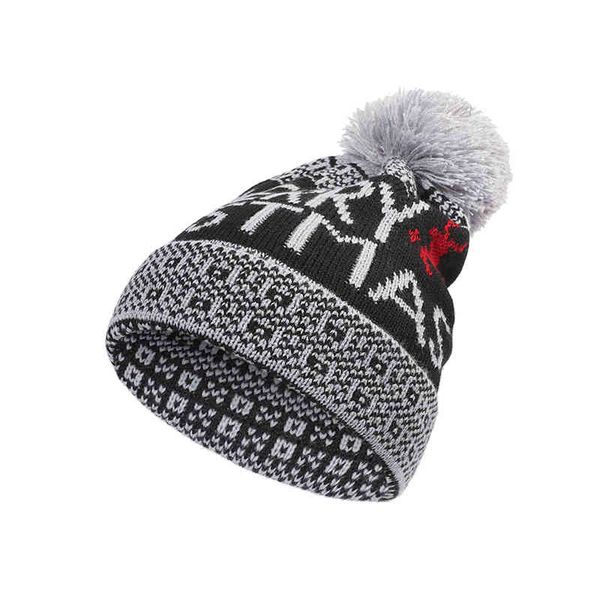 

christmas children kids plush ball pom led winter beanie hats, Blue;gray