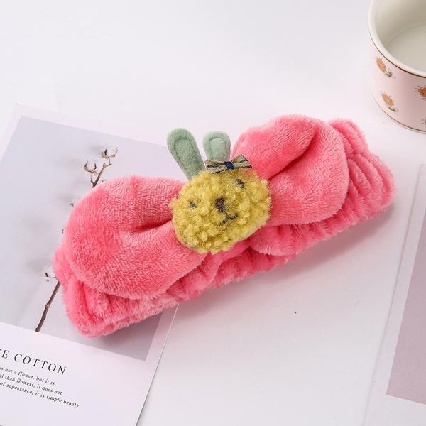 

hair clips & barrettes japan and south korea cartoon cute plush headband girls face flannel fashion band, Golden;silver