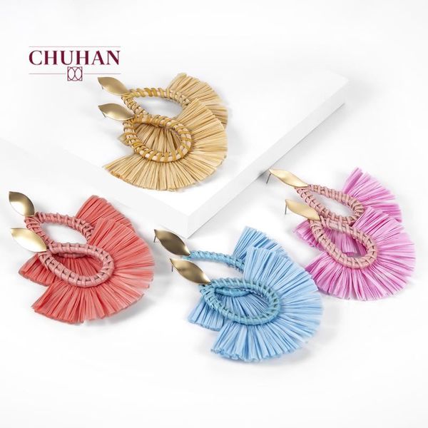 

fashion jewelry fringe tassel earrings ladies drop 2021 bohemian style geometric personality party c104 stud, Golden;silver
