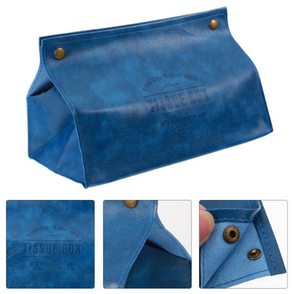 

tissue boxes & napkins 1pc practical leather box fashion paper storage container for home car