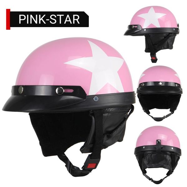 

motorcycle helmets retro helmet capacete moto vintage racing motorbike half casco para cycling face
