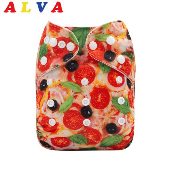 

arrival alvababy snaps adjustable cloth diapers baby nappy with 1pc microfiber insert