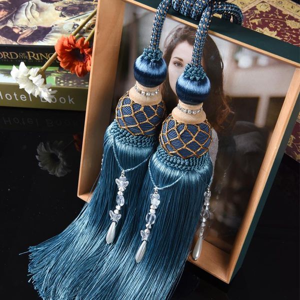 

european style tennis curtain tieback exquisite tassel decor pendant ball tie rope strap on room decoration accessories other home