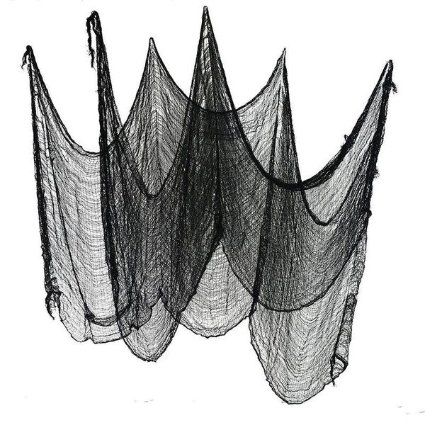 

party decoration black net halloween creepy cloth decor haunted background tapestry bar ornament diy accessories