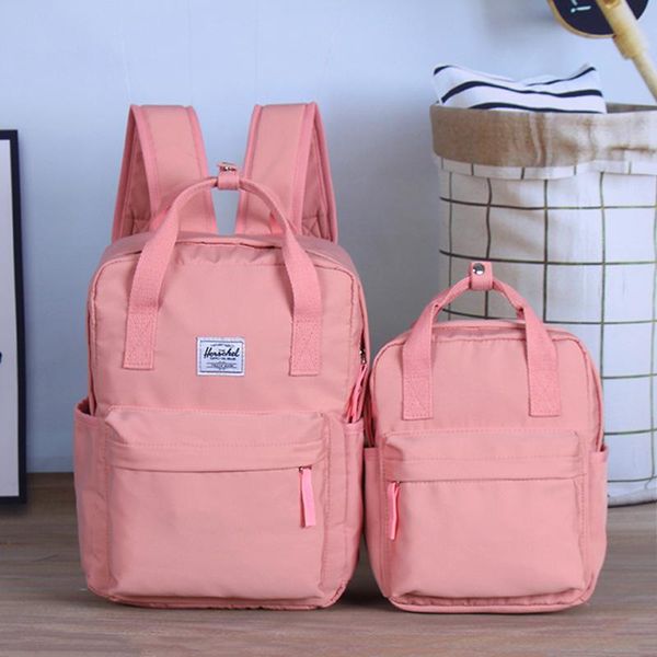 

backpack the son and daughter leisure fashion mommy bag large capacity anti-theft two-piece