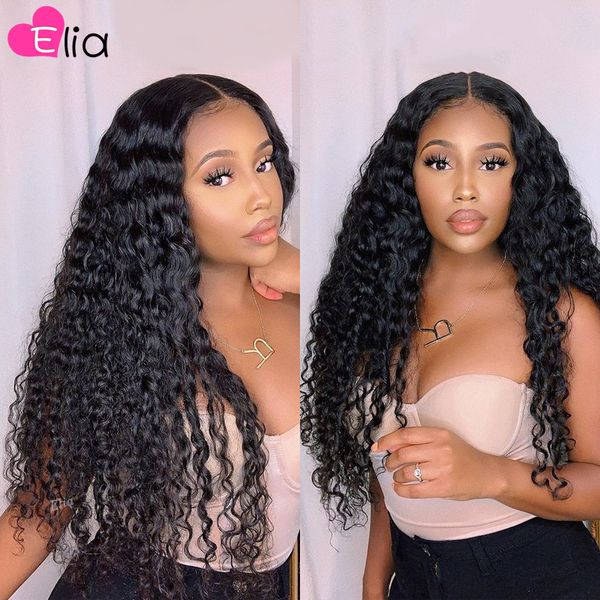 

13x4 13x6 lace front wig 4x4 5x5 6x6 lace closure kinky curly wigs 100 human hair transparent lace wholesale drop, Black