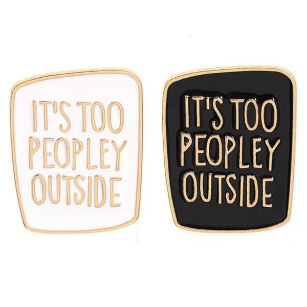 

fashion personality trend letter plate alloy lovers oil drop brooch, Gray