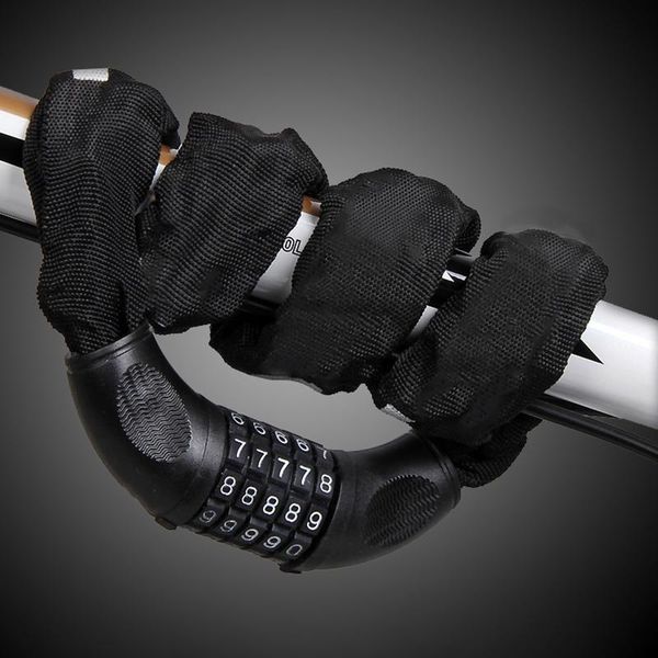 

bike locks outdoor cycling password bicycle lock anti-theft code motorcycle scooter combination steel security mtb road