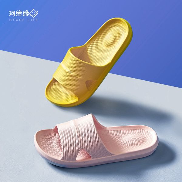 

luxury slippers kodiyuan 2021 summer household slippers female couple indoor bathroom quiet eva men's straight hair, Black