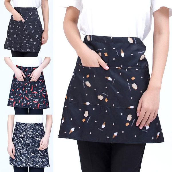 

aprons cooking kitchen apron durable soft polyester hairdresser for chef waiter cafe shop cleaning accessories