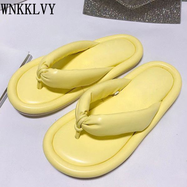 

70% off wholesale sandals flip-flops shoes mules bubble cotton flat heel slippers women flipflops summer new arrivals lovely leisure sandals, Black