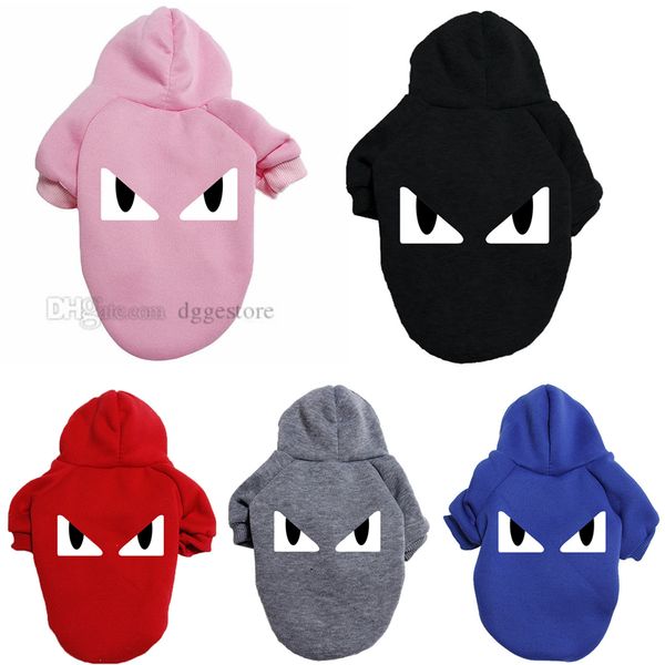 Cachorro Hoodie Cão De Cão Vestuário Quente Camisola Com Chapéu Camisa De Roupas De Gato Pet Basic Hoodies Moletom Para Cães Médios Médios Grandes Macio Inverno Inverno Casaco Preto 6xL A226