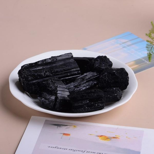 

decorative objects & figurines 2-3cm natural black tourmaline gravel gemstones minerales specimen irregular healing crystals reiki stone