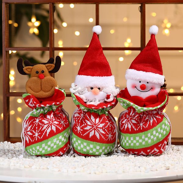 33cm * 15cm Sacos de Natal para presentes e presentes Decorações de árvore de natal ornamentos de doces CO541