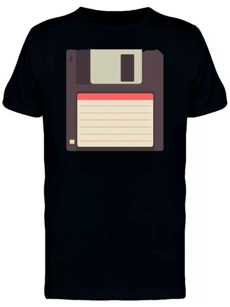 

Floppy Disc Flat Style Tee Men's -Image by Shutterstock, White;black