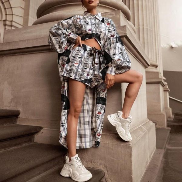 

2 piece set african sets womenpant africa print bazin baggy style dashiki long sleeve loose shorts lady suits, White