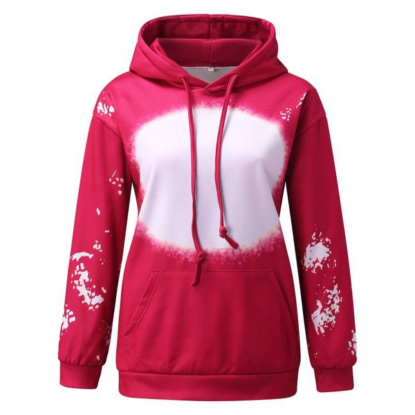 

women's hoodies & sweatshirts ladies loose casual hooded tie-dye bleaching long-sleeved printed sweater simple daily warm 21 * natal, Black