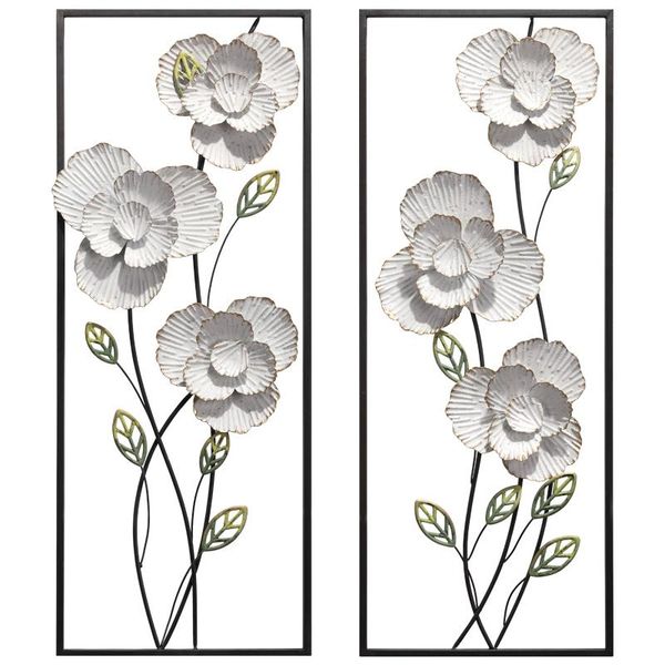 

decorative objects & figurines chinese style flower iron art wall decoration living room three-dimensional hanging decor aesthetic