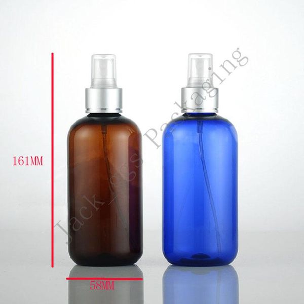 

storage bottles & jars 20pcs/lot 250ml blue brown empty travel round shoulder spray bottle,mini silver perfume bottles,refillable