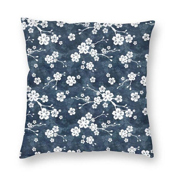 

cushion/decorative pillow japanese sakura cherry blossom pattern cushion cover 45x45cm decoration printing flowers floral throw for car