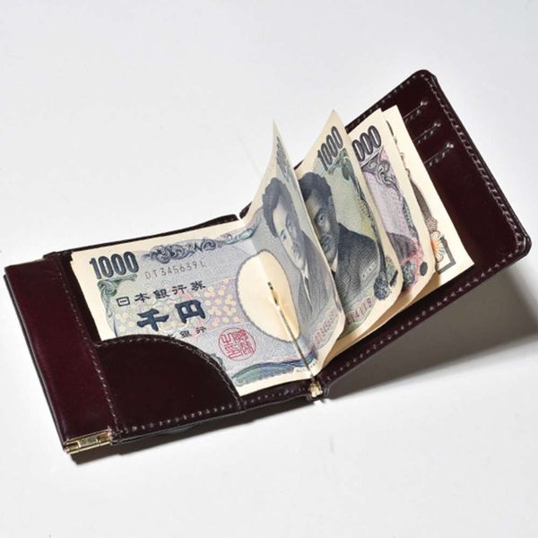 

the wallet rfid men's clip two fold cow leather coin bit u.s. dollar wallet, Black