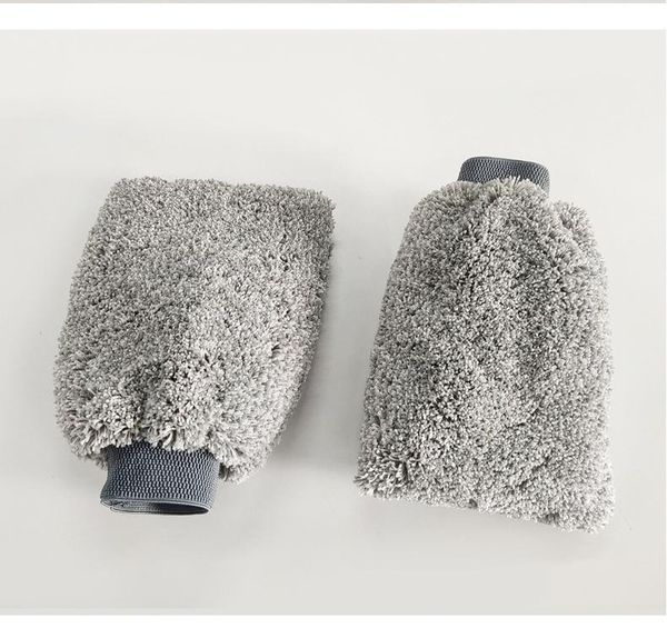 

gift wrap water proof car detailing misuper soft long pile microfiber material gloves for foam washing