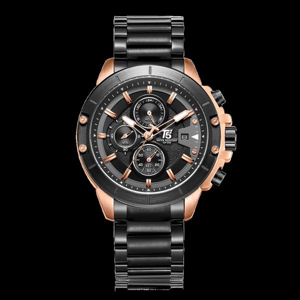 Роскошные мужские часы в деловом стиле, кварцевые водонепроницаемые часы, стальные наручные часы, новые модные товары в Европе и Америке