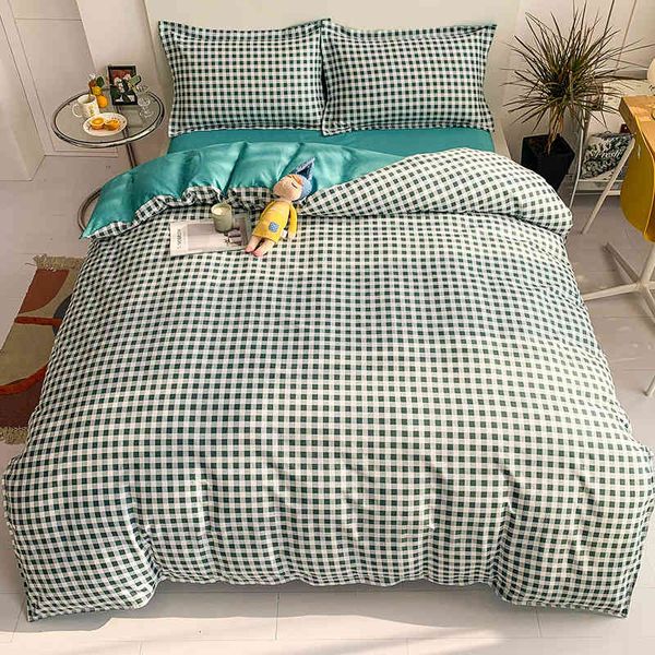 

spring and summer four pure cotton bed sheet quilt cover three piece set of bedding