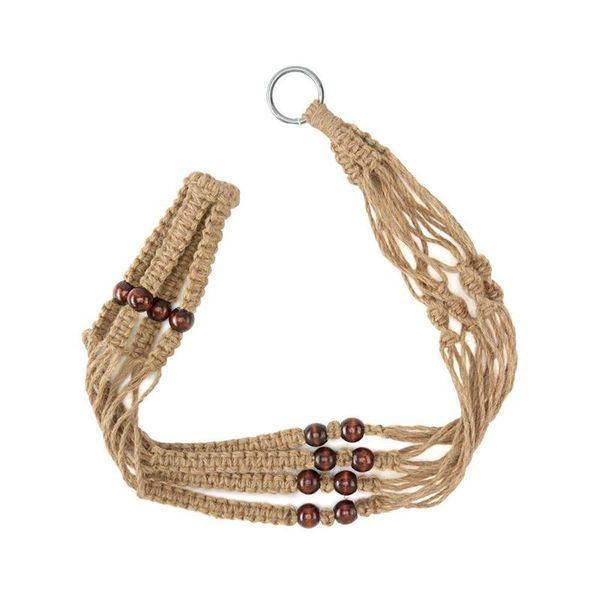 

other garden supplies handmade flower hanging pot rope net macrame plant hanger home wall decoration courtyard planter judicious