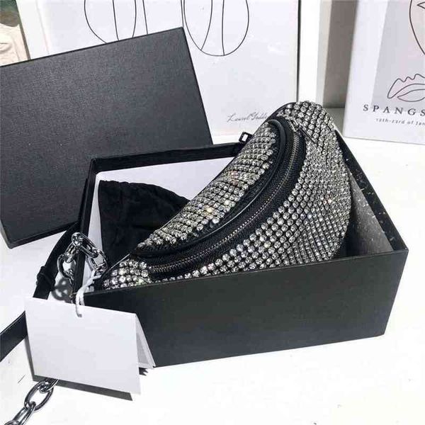 

women luxurys designers bags 2021 shop purchase fashion aw water drill waist full chain messenger designer handbag handbags totes crossbody
