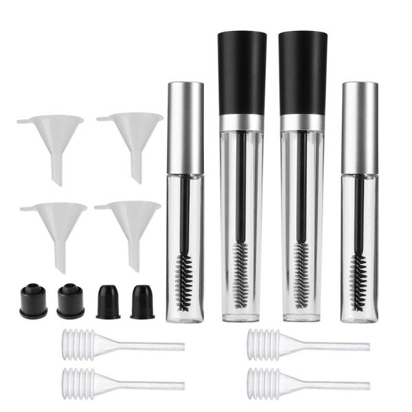 

storage bottles & jars 2pcs 7.5ml empty mascara tube 10ml 4pcs funnels for castor oil dropper