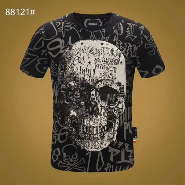 PLEIN BEAR T SHIRT Mens Designer Tshirts Brand Clothing Rhinestone Skull Men T-shirts Classical High Quality Hip Hop Streetwear Tshirt Casual Top Tees PB 11264