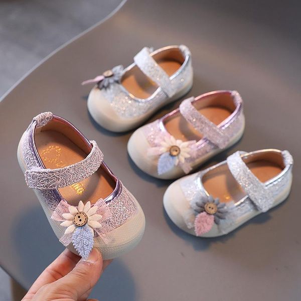 

first walkers baby shoes spring and autumn girls princess 1-2 years old children's soft-soled toddler