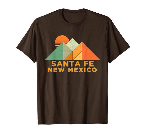 

retro vintage santa fe tee shirt, White;black