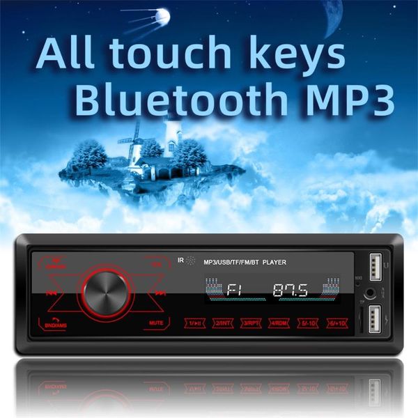 

touch screen dual usb mobile bluetooth mp3 hi fi music player support u disk and sd card seven color light radio & mp4 players