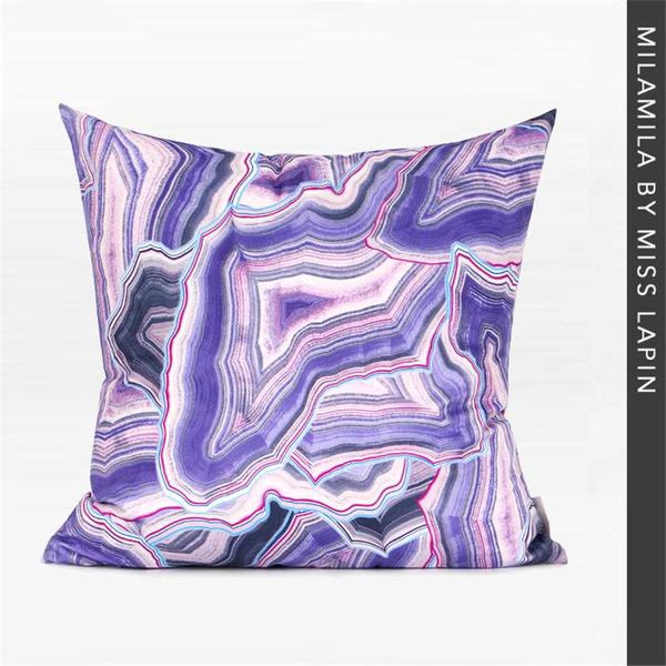 

pillow case miss lapin agate lines velvet cushion cover digital printing throw covers decorative