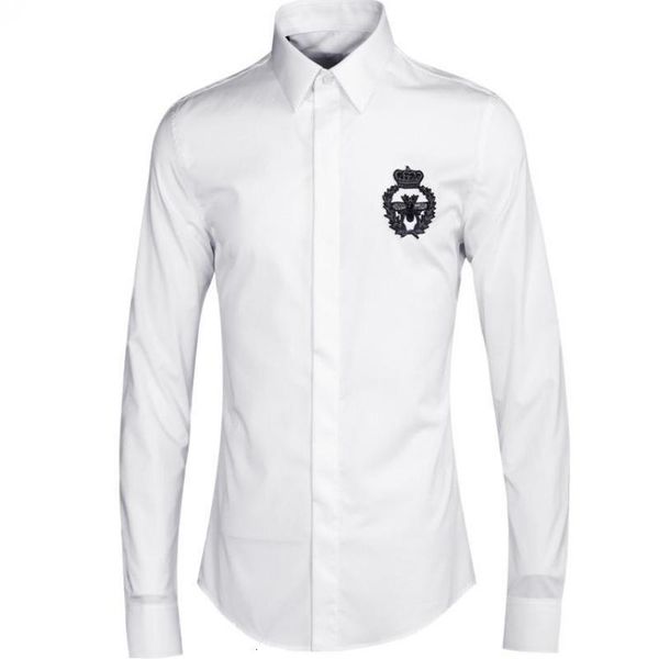 

tee shirt shirt men luxury handmade sewing bee long sleeve mens plus size 3xl 4xl turn-down collar casual shirts man, White;black