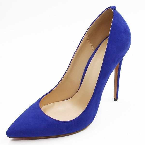 

sandals dropshopping pointed toe suede leather ladies shoes women pumps 8.5cm high heels woman party wedding dress formal d003c mw, Black