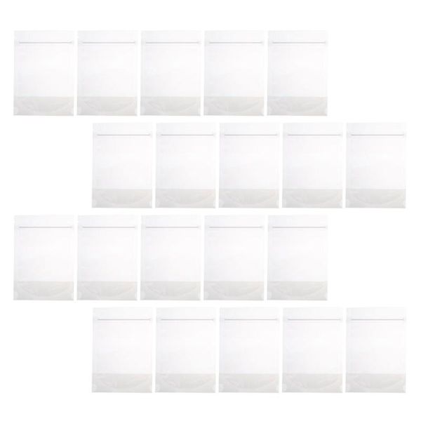 

100pcs transparent self-sealing bags clear zipper storage pouches gift wrap