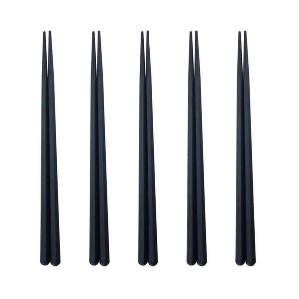 

chopsticks 5 pairs hexagon practical anti-scalding sushi tableware for home restaurant