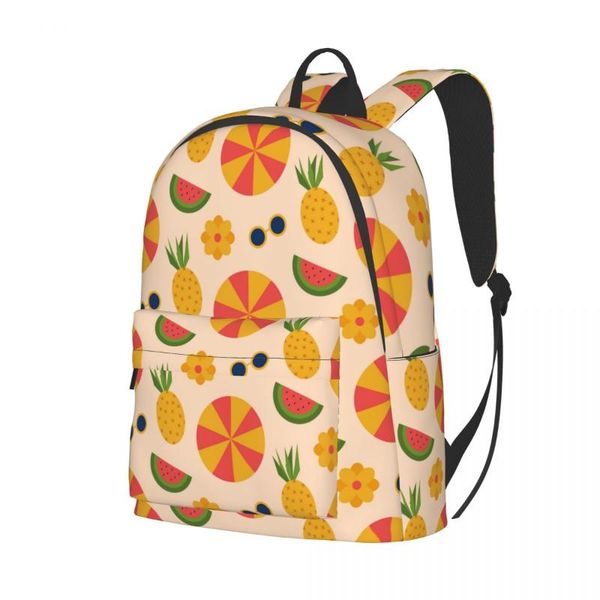 

backpack 2021 casual summer tropical pattern school bag for teenage travel tote packbag