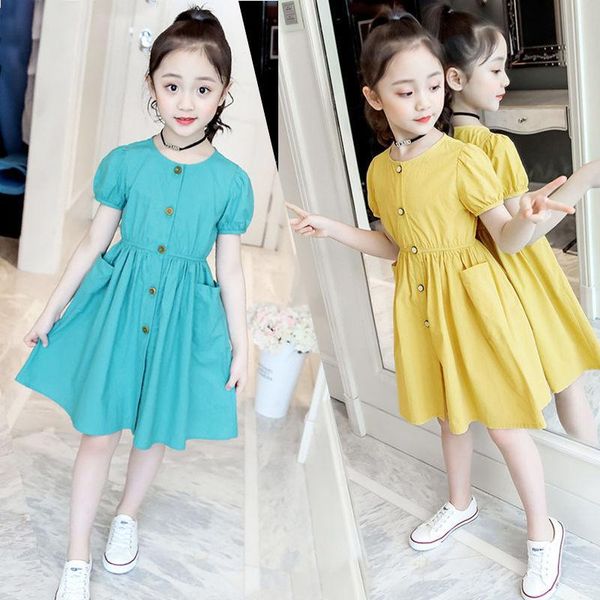 

3-12 years girls polka-dot dress 2021 summer sleeveless bow ball gown clothing kids baby princess dresses children clothes girl's, Red;yellow